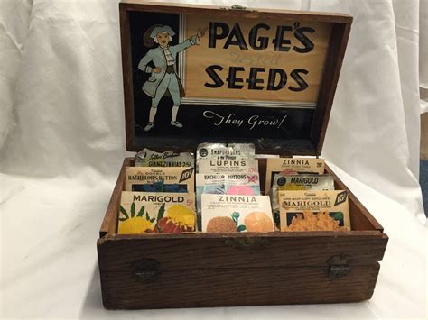 antique seed boxes for sale